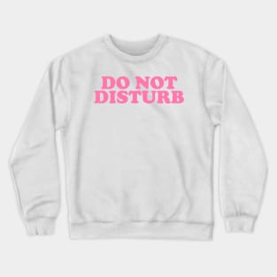 Do Not Disturb Slogan Crewneck Sweatshirt